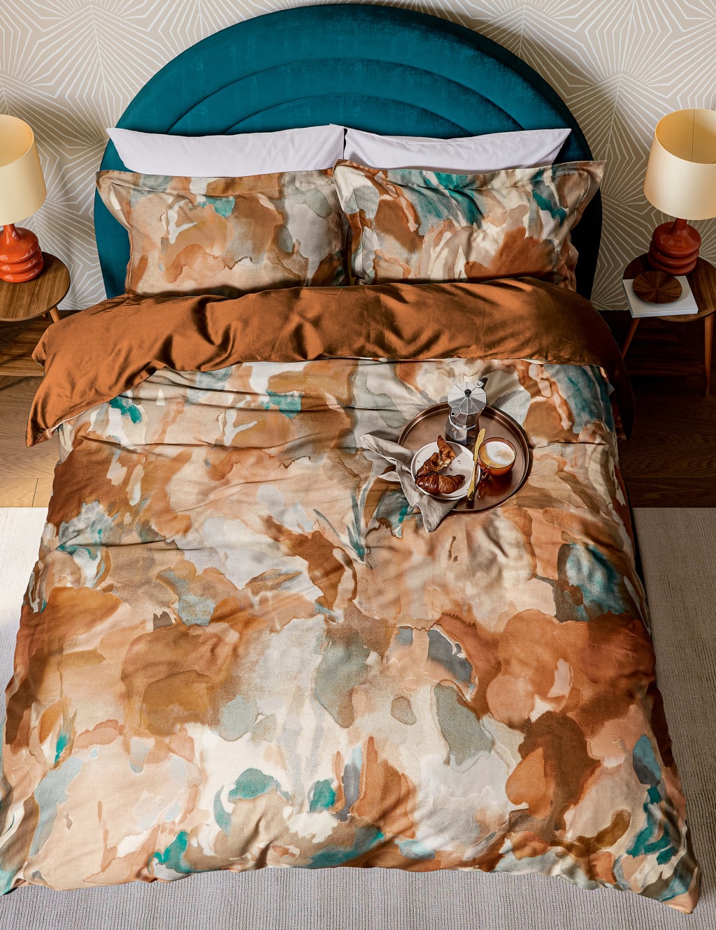 Pure Cotton Sateen Foresta Bedding Set 3 of 5