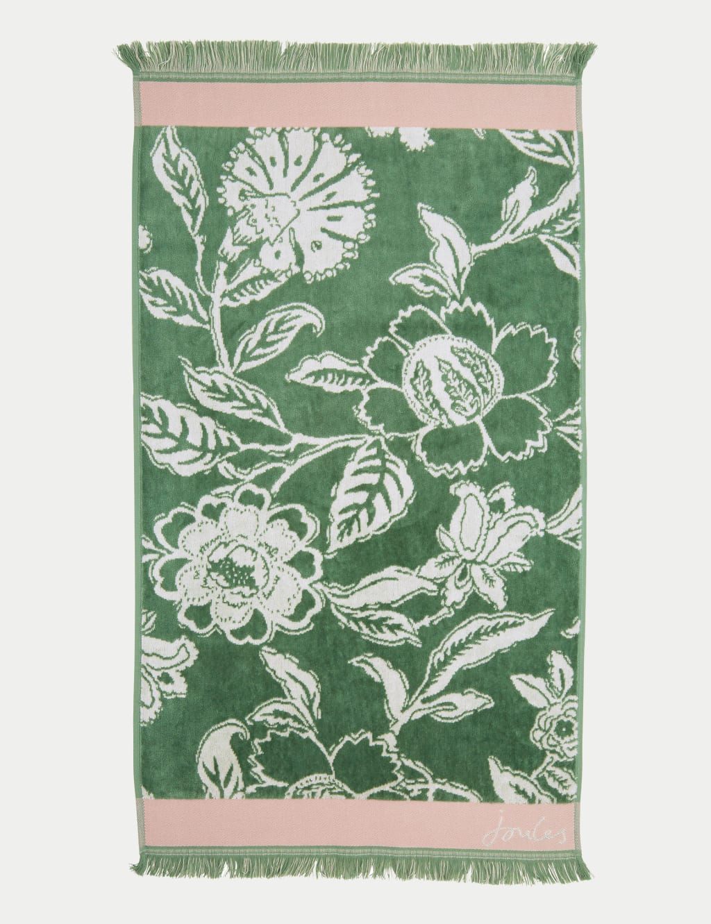 Pure Cotton Juliette Floral Fringed Towel 2 of 2