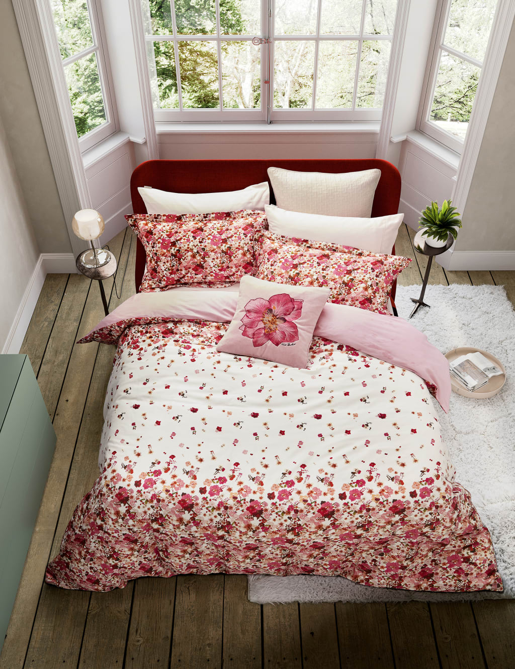 Pure Cotton Pressed Flowers Bedding Set 4 of 5