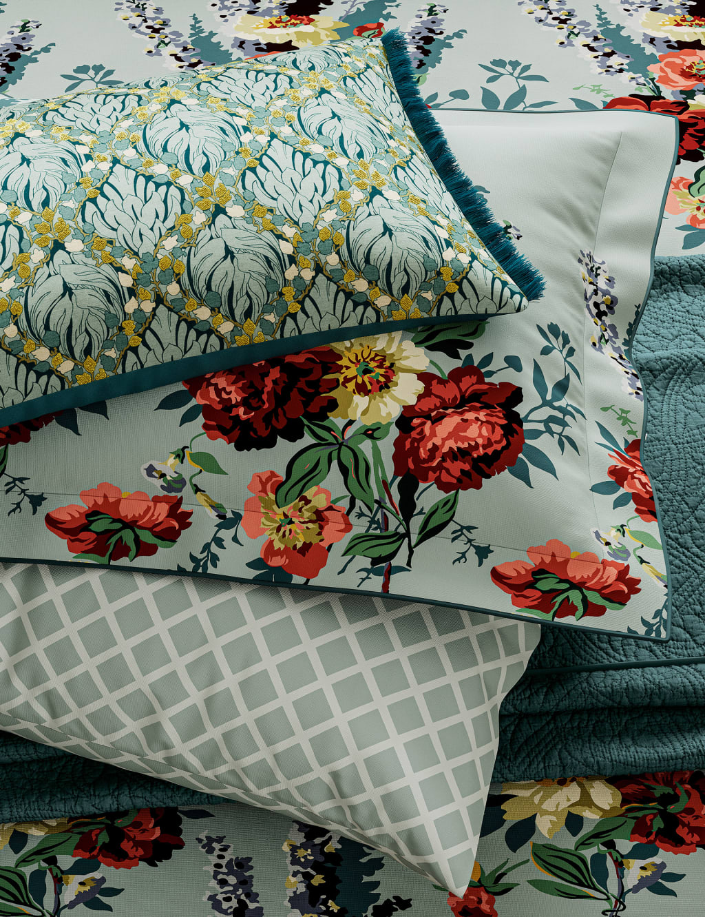 Pure Cotton Botanical Harmony Cushion 2 of 2