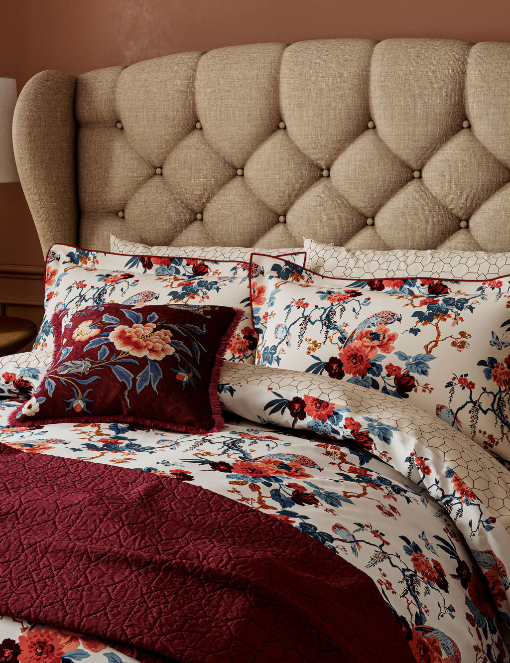 Pure Cotton Chinoiserie Charm Bedding Set 4 of 4