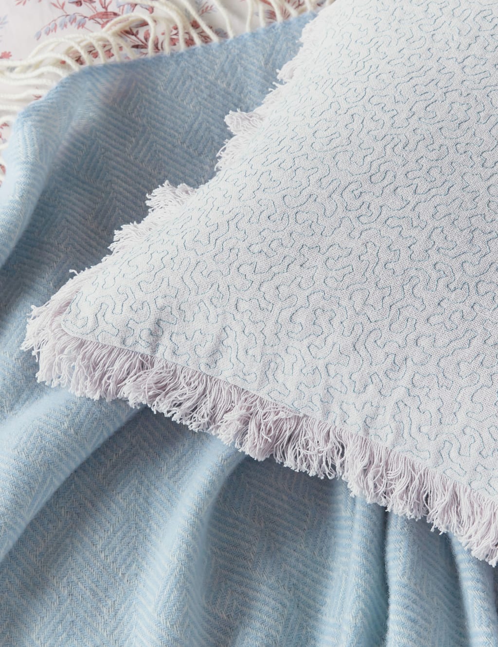 Pure Cotton Rosanna Embroidered Cushion 2 of 4