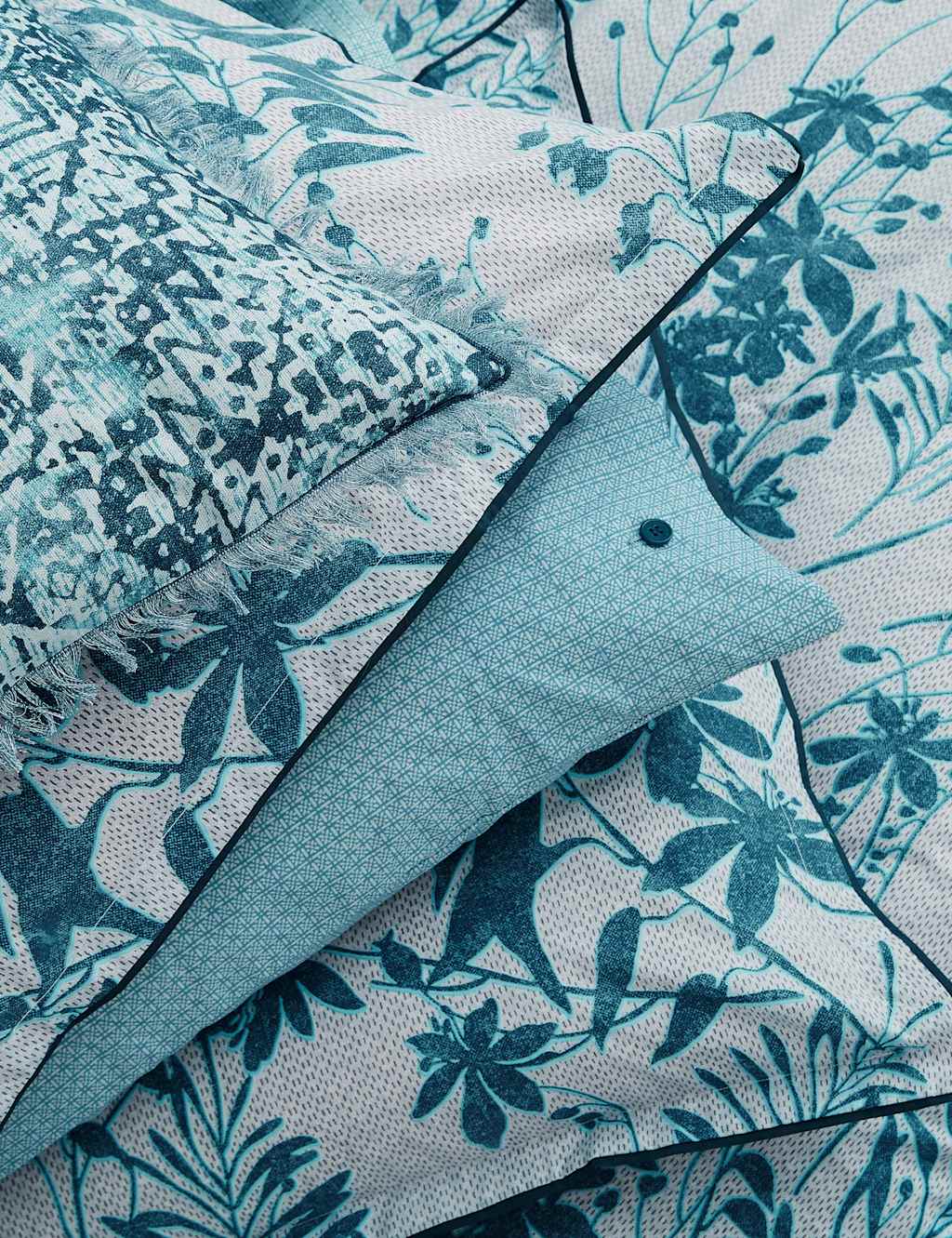 2pk Pure Cotton Mieko Square Pillowcases 3 of 3