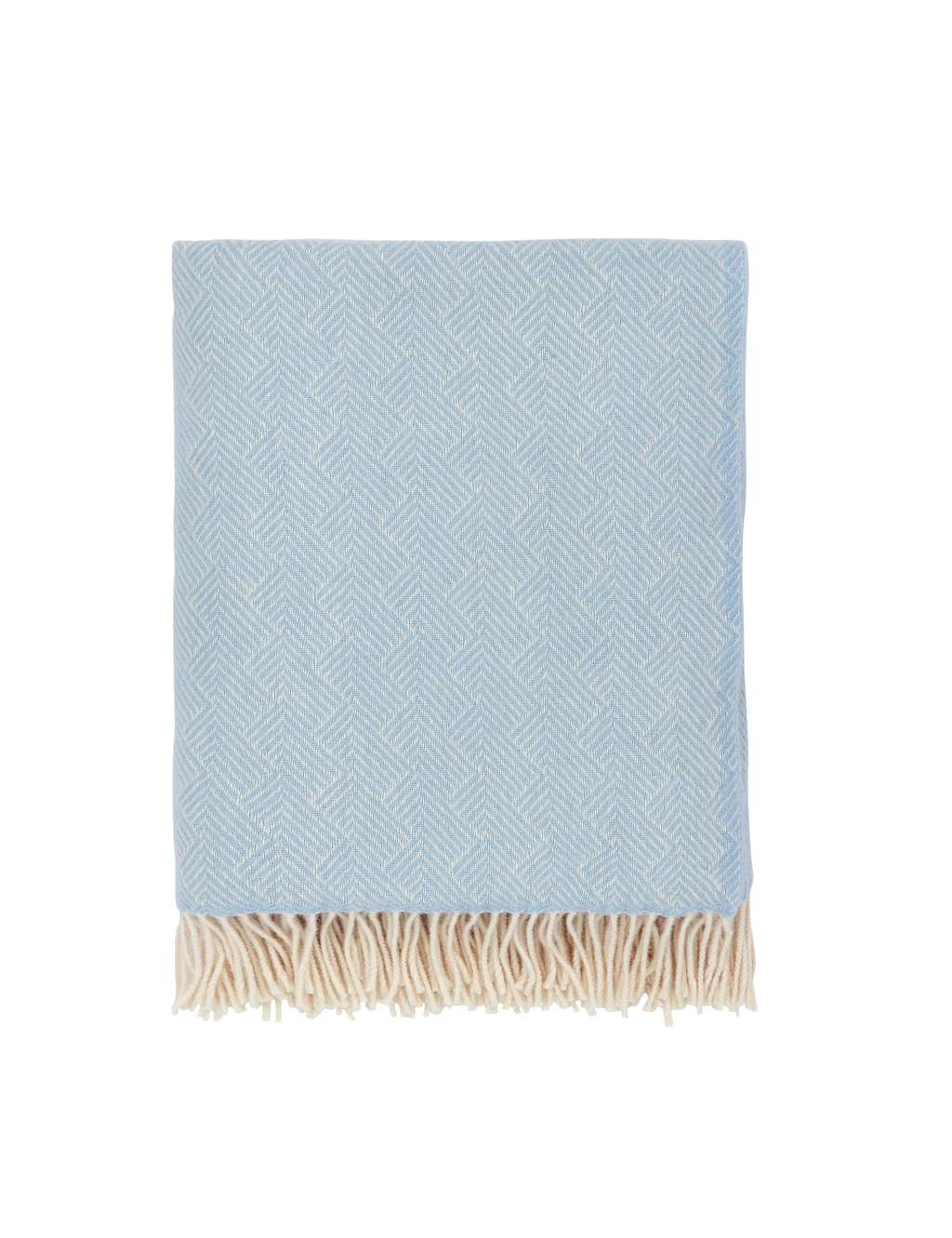 Pure Wool Rosanna Herringbone Throw 2 of 3