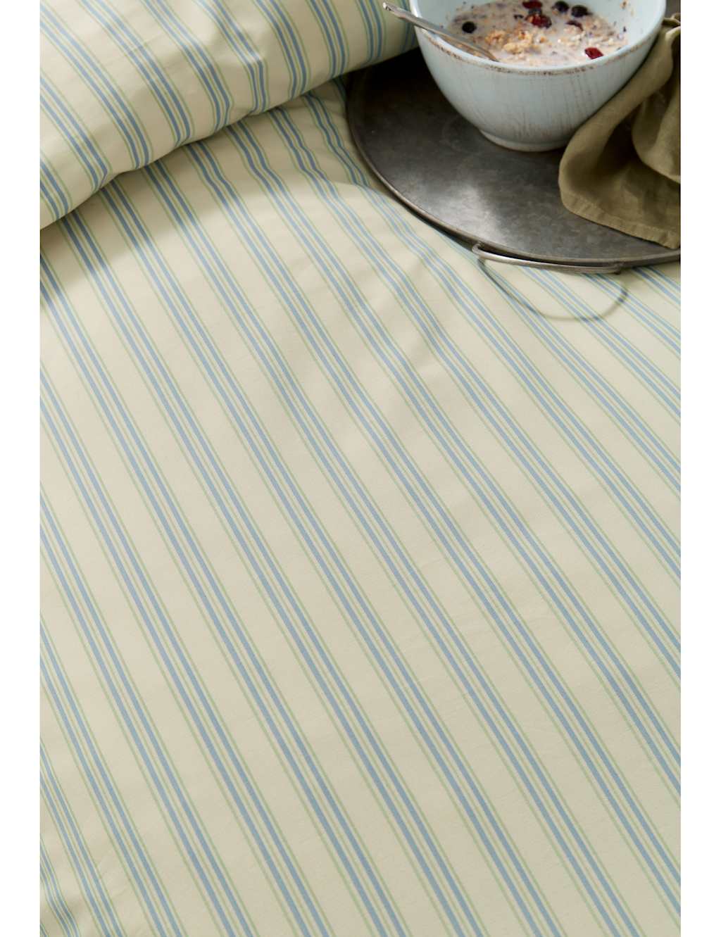 Pure Cotton Ticking Stripe Bedding Set 6 of 6
