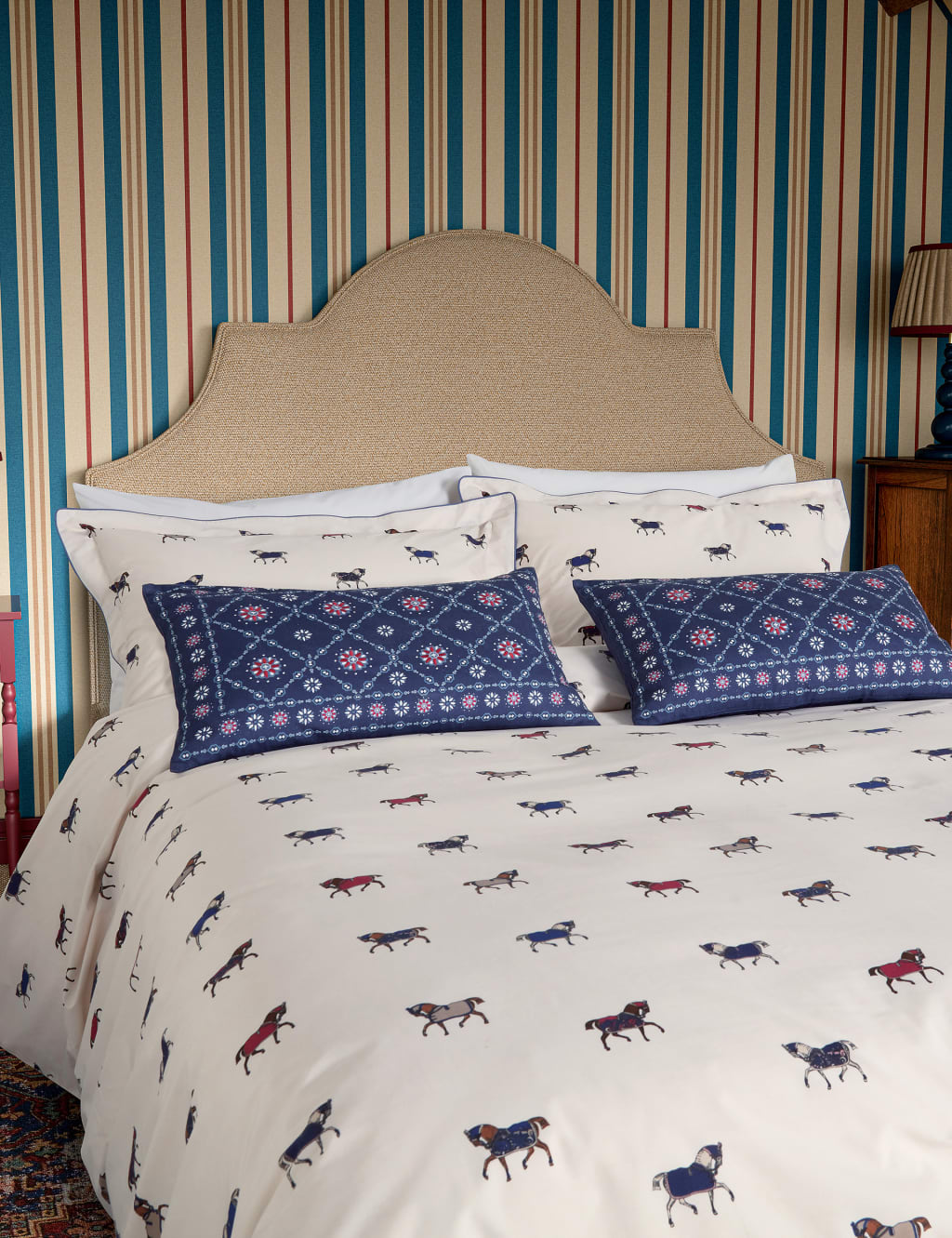 160S Horse Cotton Jacquard Four Piece Set Cotton Bed Sheet And Duvet Cover main image 1