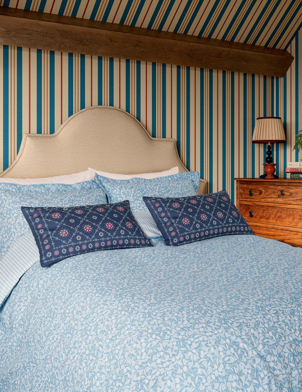 Pure Cotton Fruity Ditsy Bedding Set 3 of 6