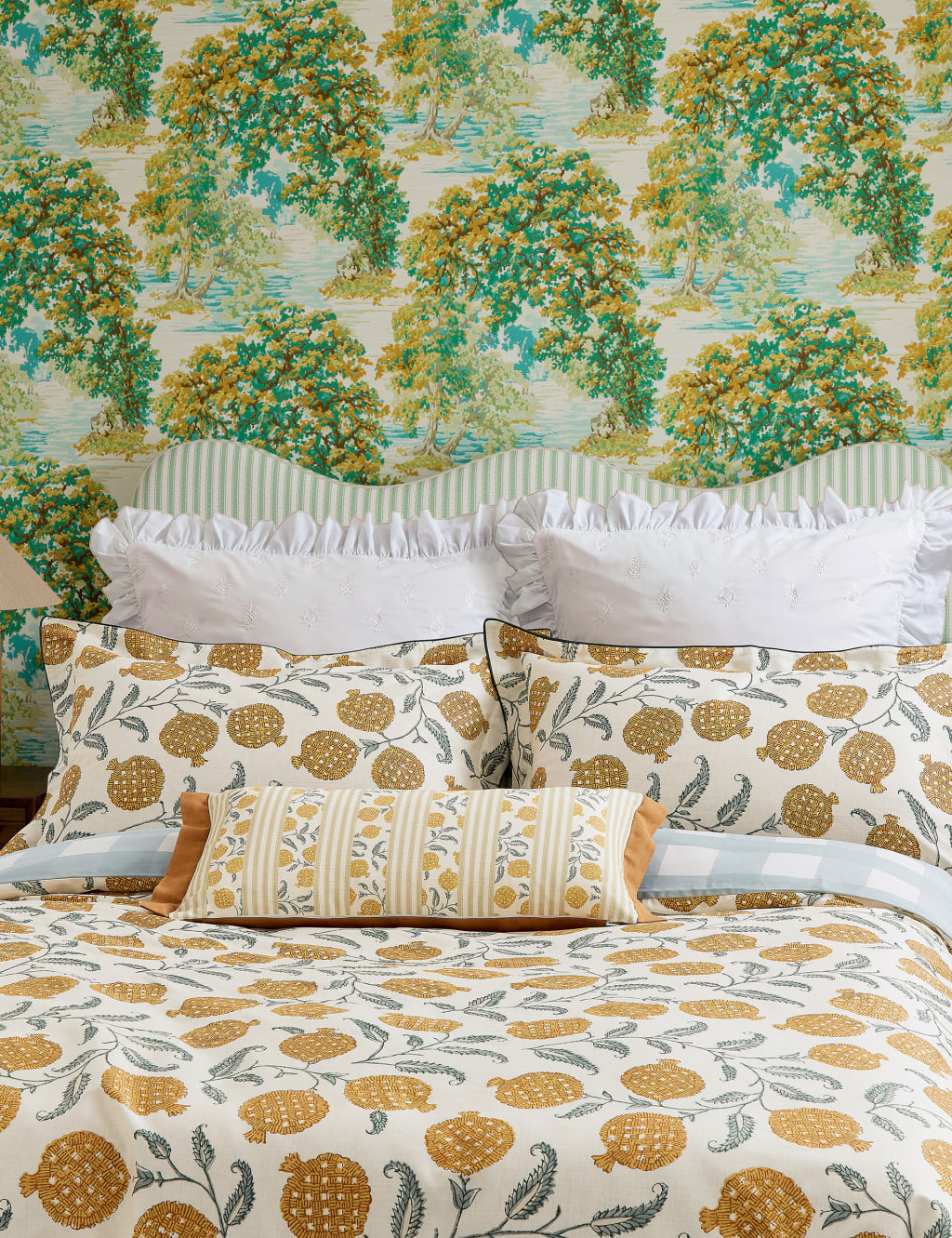 Pure Cotton Sateen Anaar Bedding Set 3 of 4