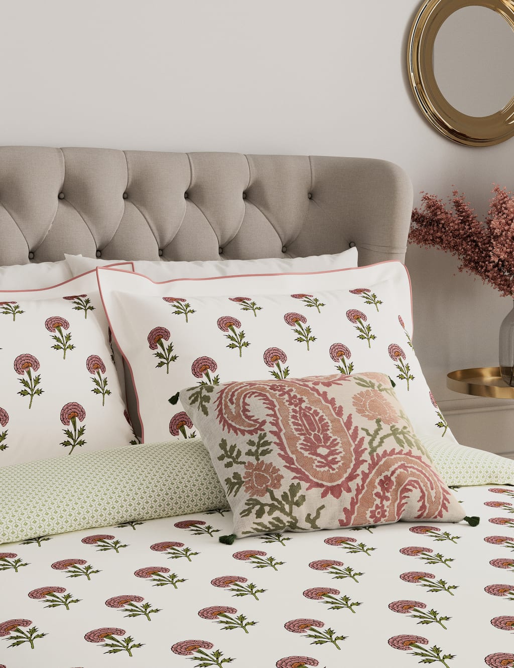 Pure Cotton Kashmir Paisley Cushion 2 of 4