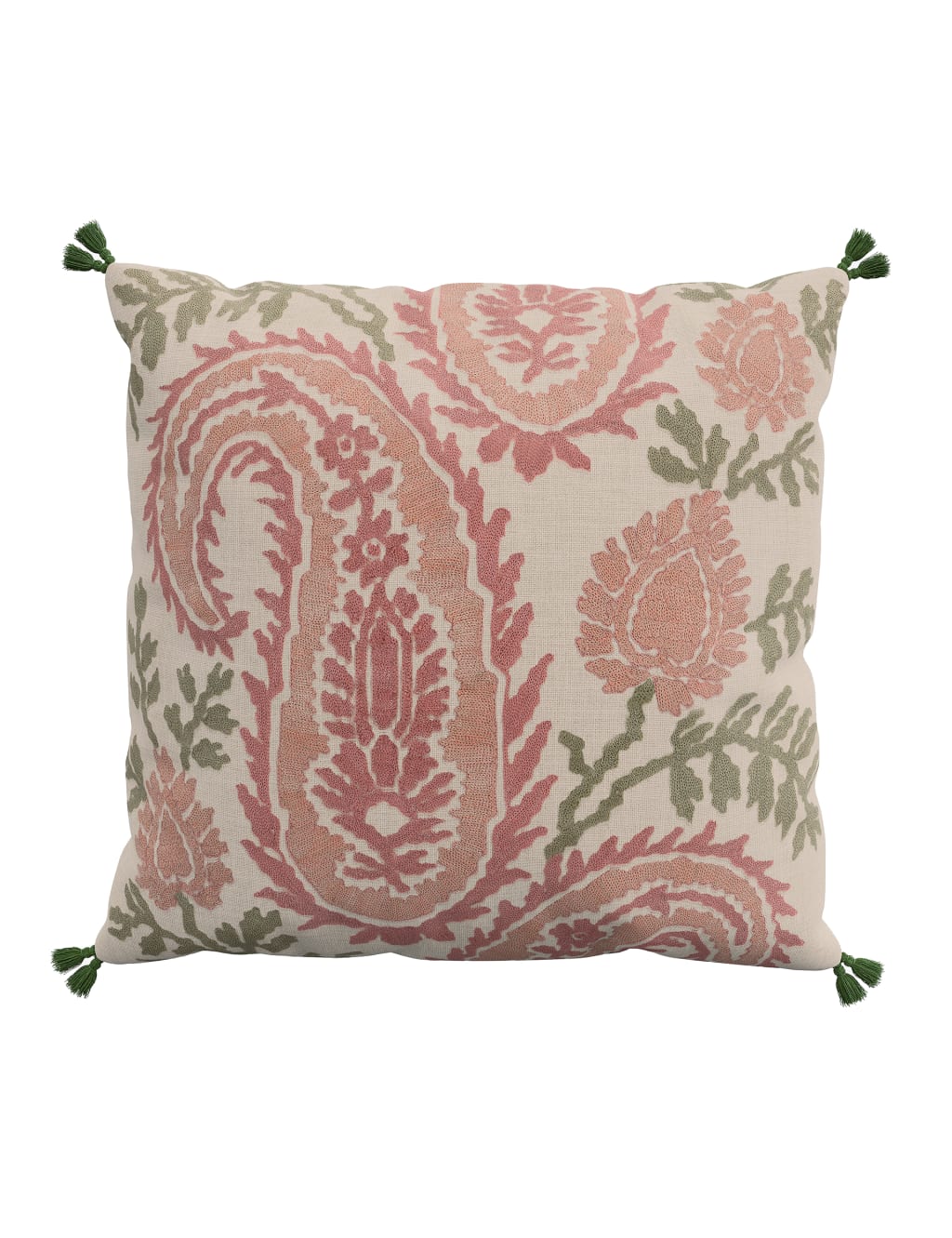 Pure Cotton Kashmir Paisley Cushion 1 of 4