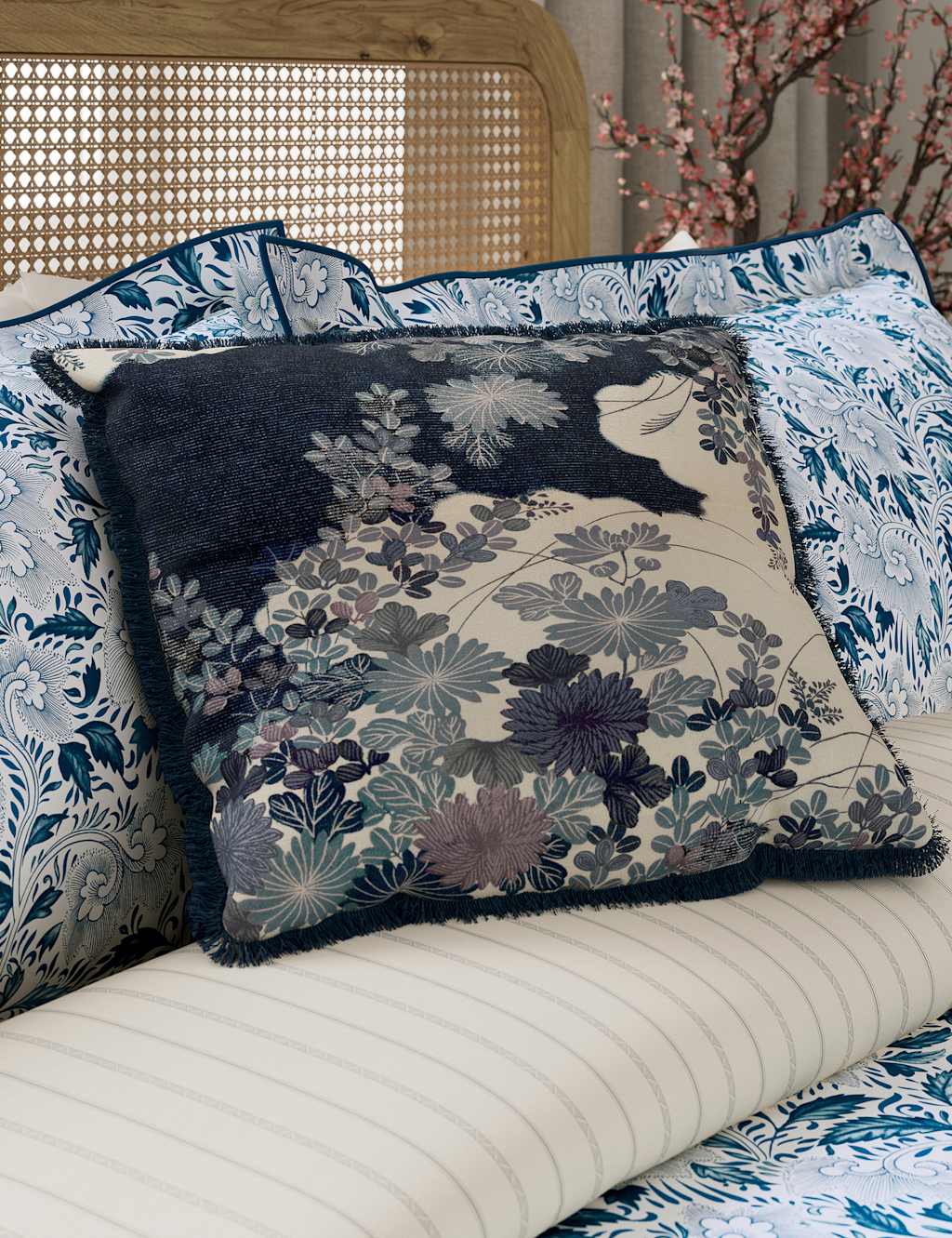 Pure Cotton Kyoto Garden Cushion 4 of 4