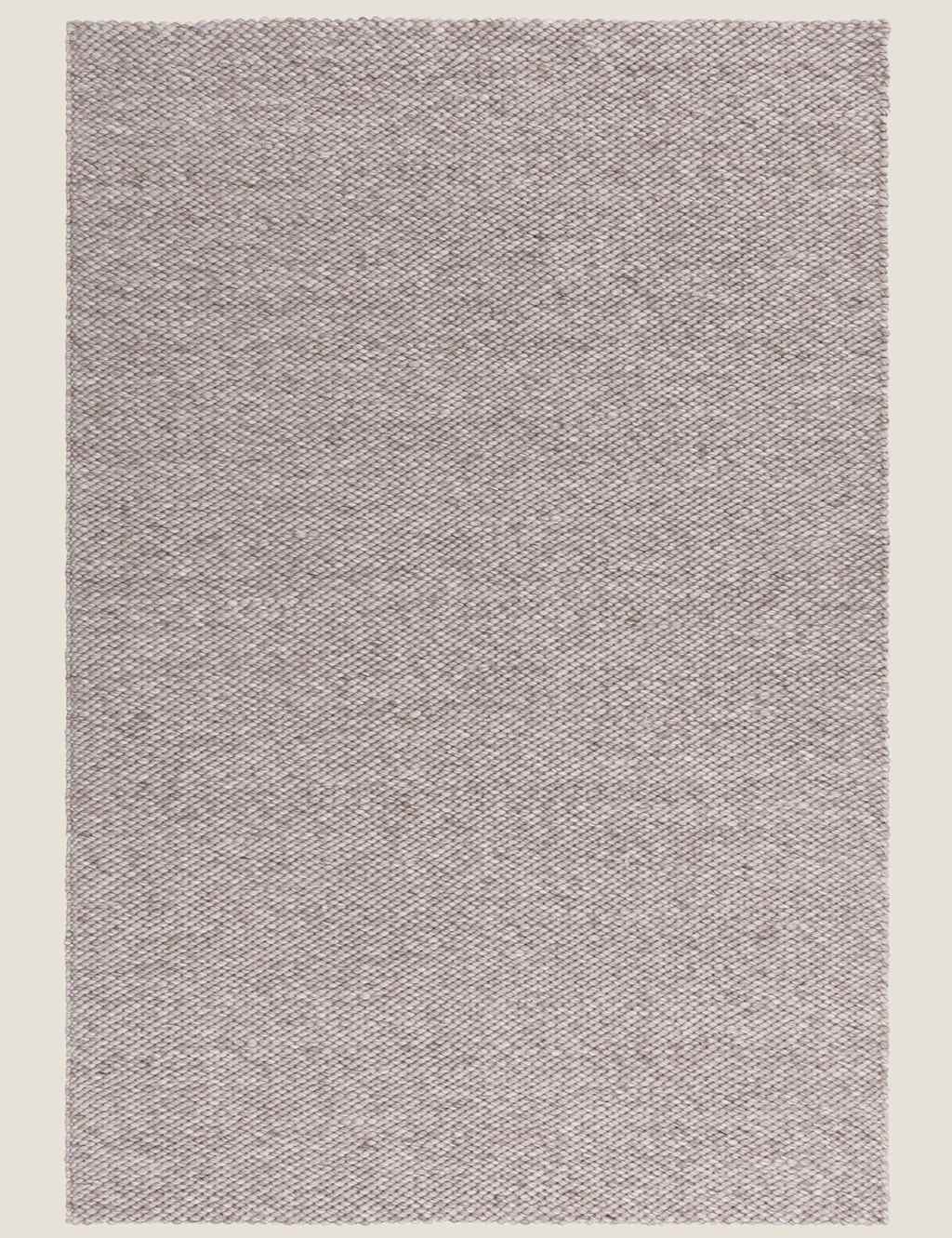 Zander Charcoal Wool Blend Woven Rug 2 of 5