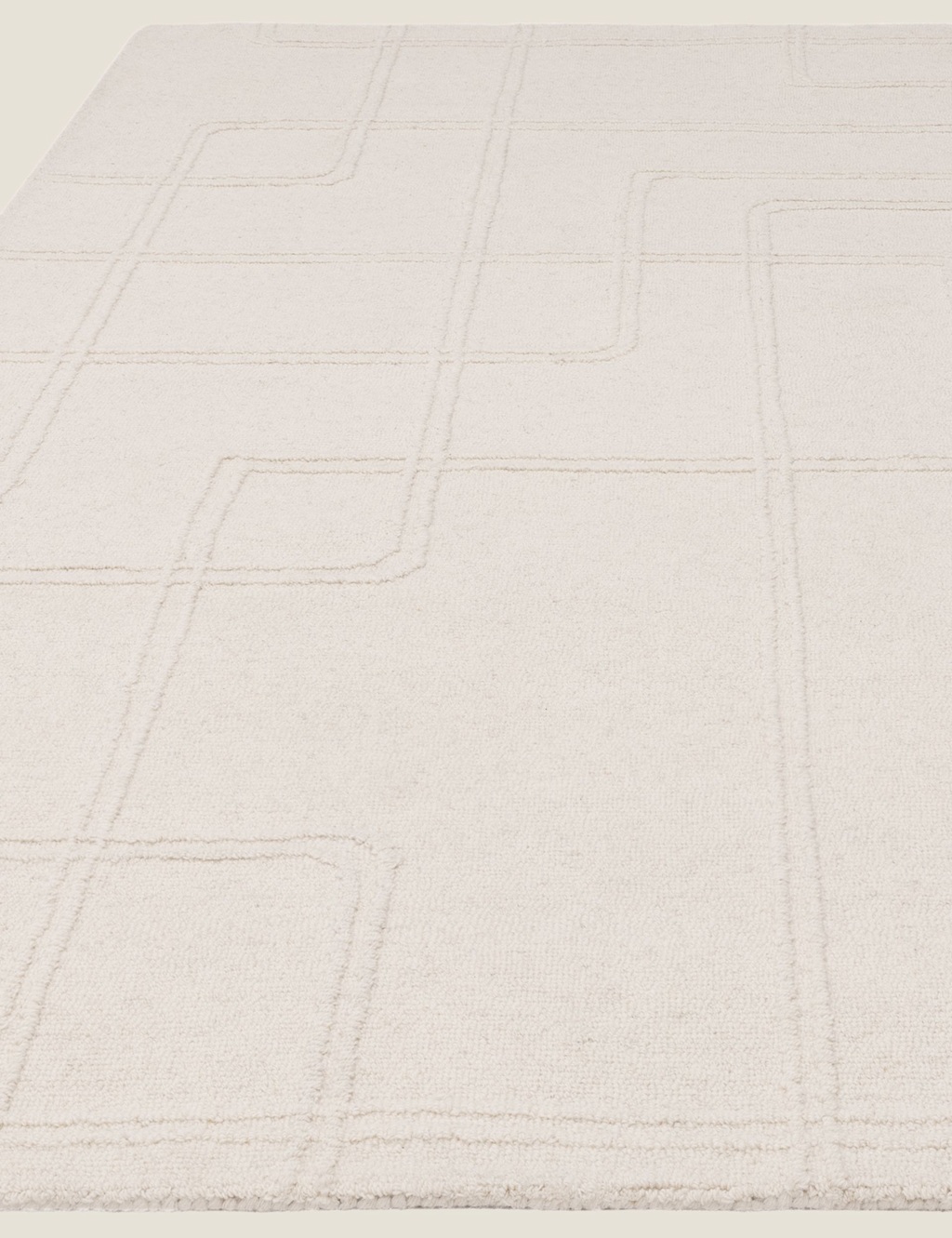 Ada Pure Wool Linear Tufted Rug 3 of 6