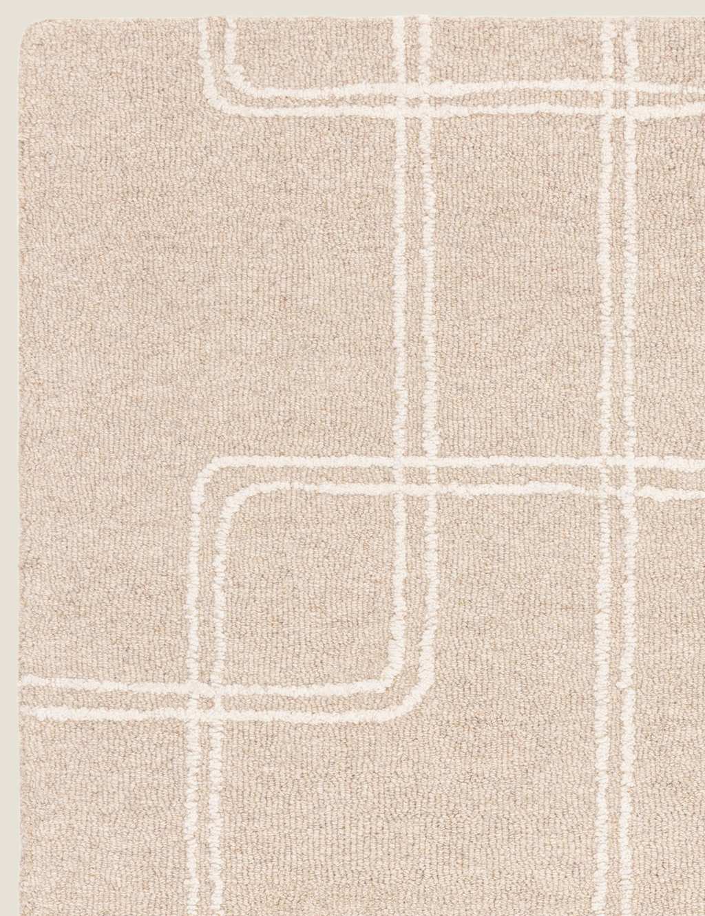 Ada Pure Wool Linear Tufted Rug 3 of 6