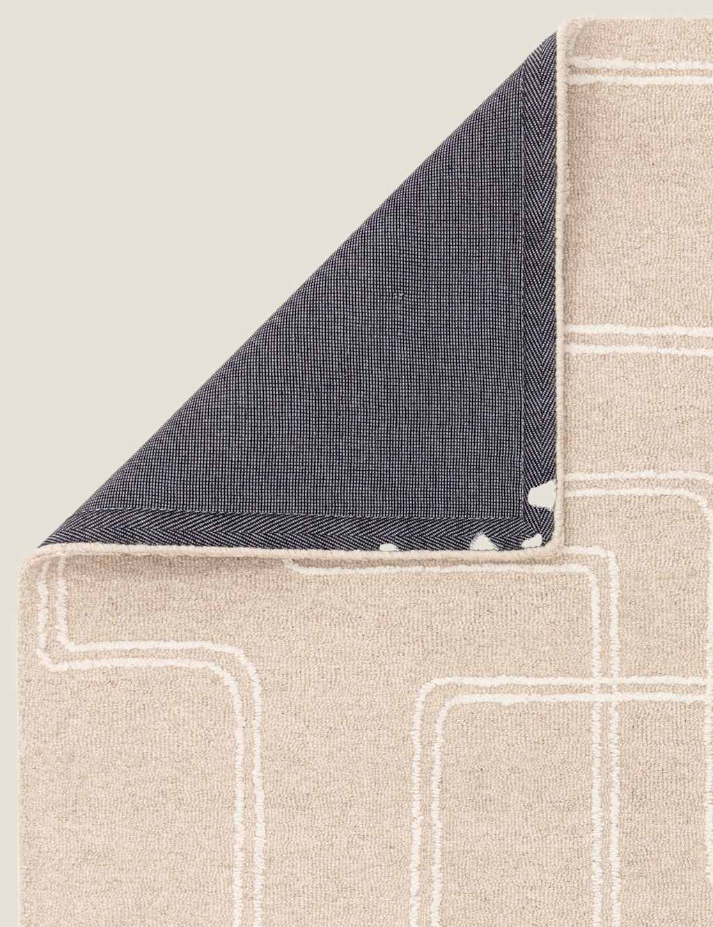 Ada Pure Wool Linear Tufted Rug 5 of 6