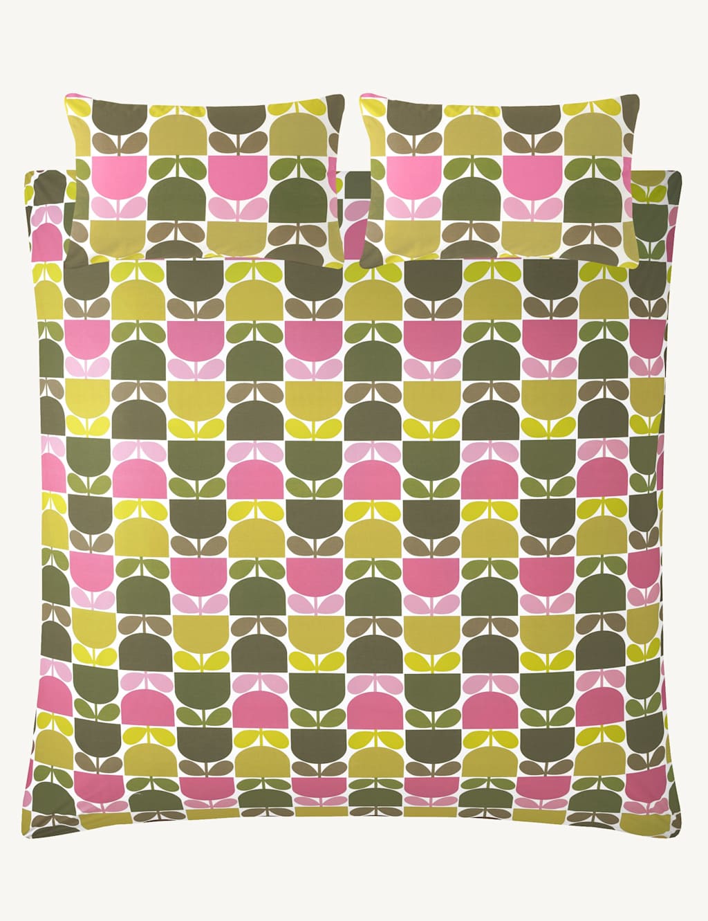 Pure Cotton Multi Block Stem Bedding Set 2 of 4