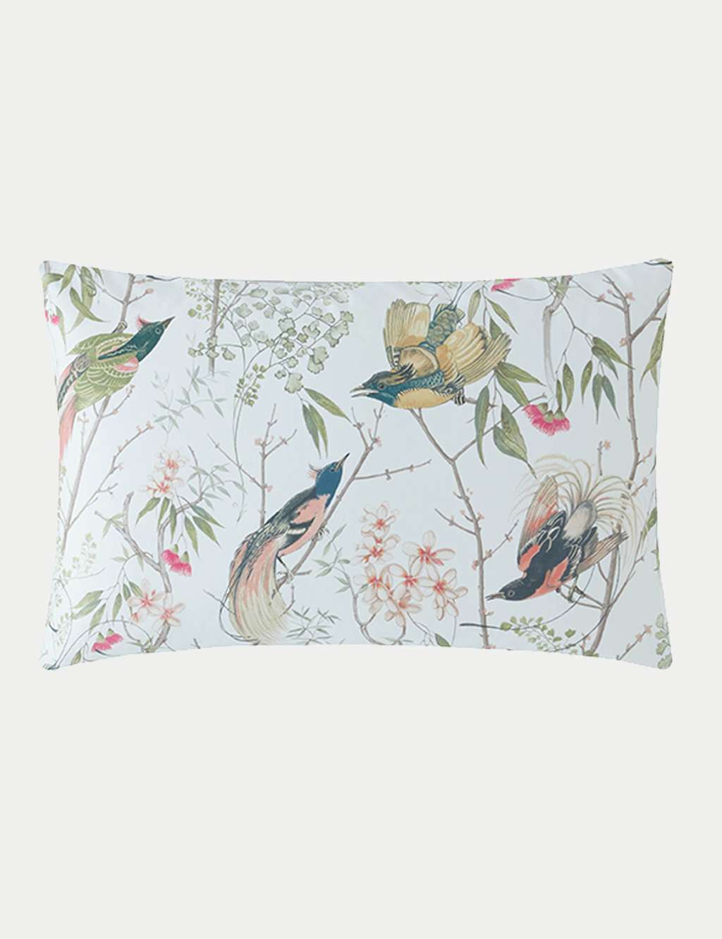 Pure Cotton Sateen Clavering Birds Bedding Set 4 of 5