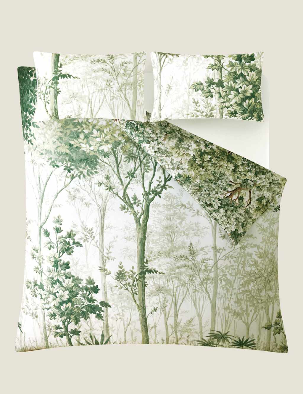 Pure Cotton Sateen Coppice Forest Bedding Set 2 of 8