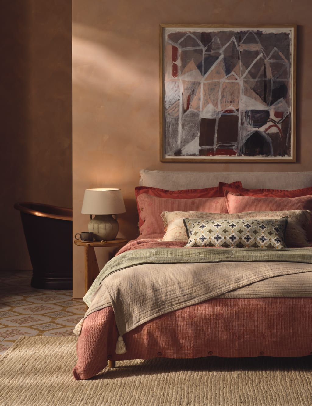 Jaipur Bandhani Cotton Rich Bolster Cushion 5 of 5