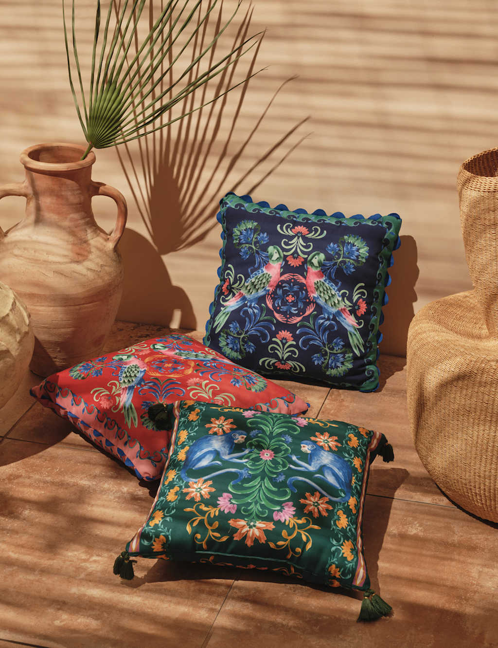 Set of 2 Monkey Outdoor Cushions 5 of 5