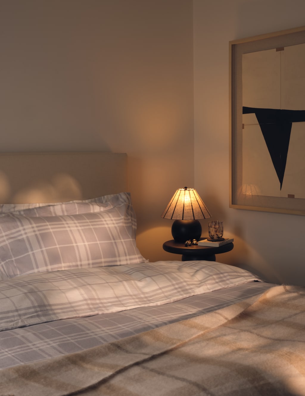 Faux Mohair Checked Throw M S Collection M S