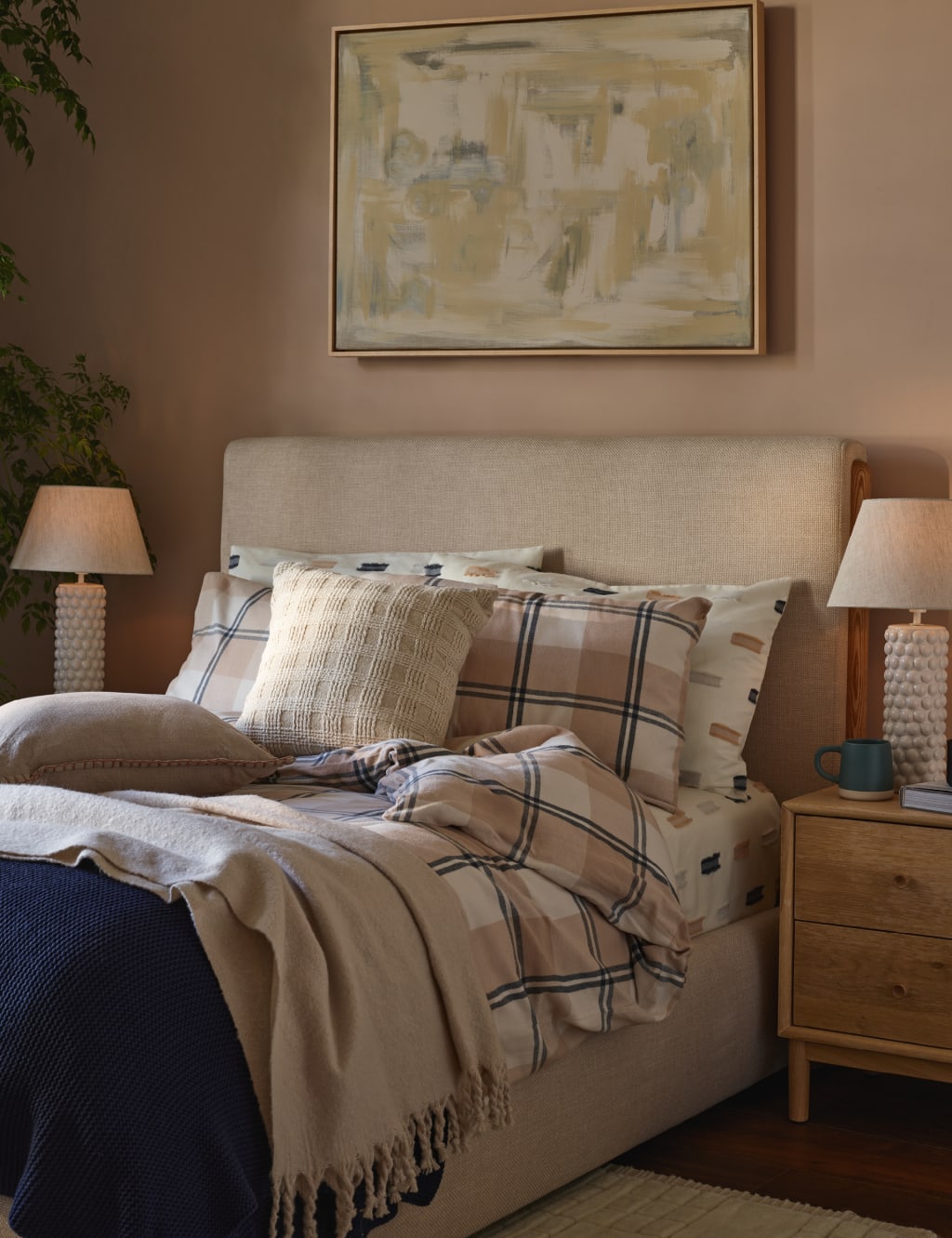 Pure Cotton Checked Cushion 8 of 8