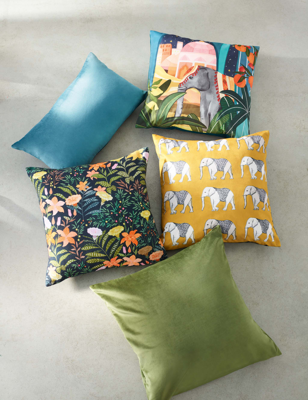 Velvet Elephant Cushion 6 of 6