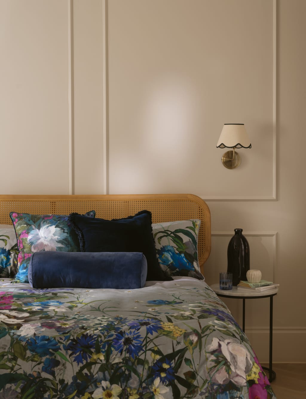 Pure Cotton Velvet Fringed Cushion 5 of 5