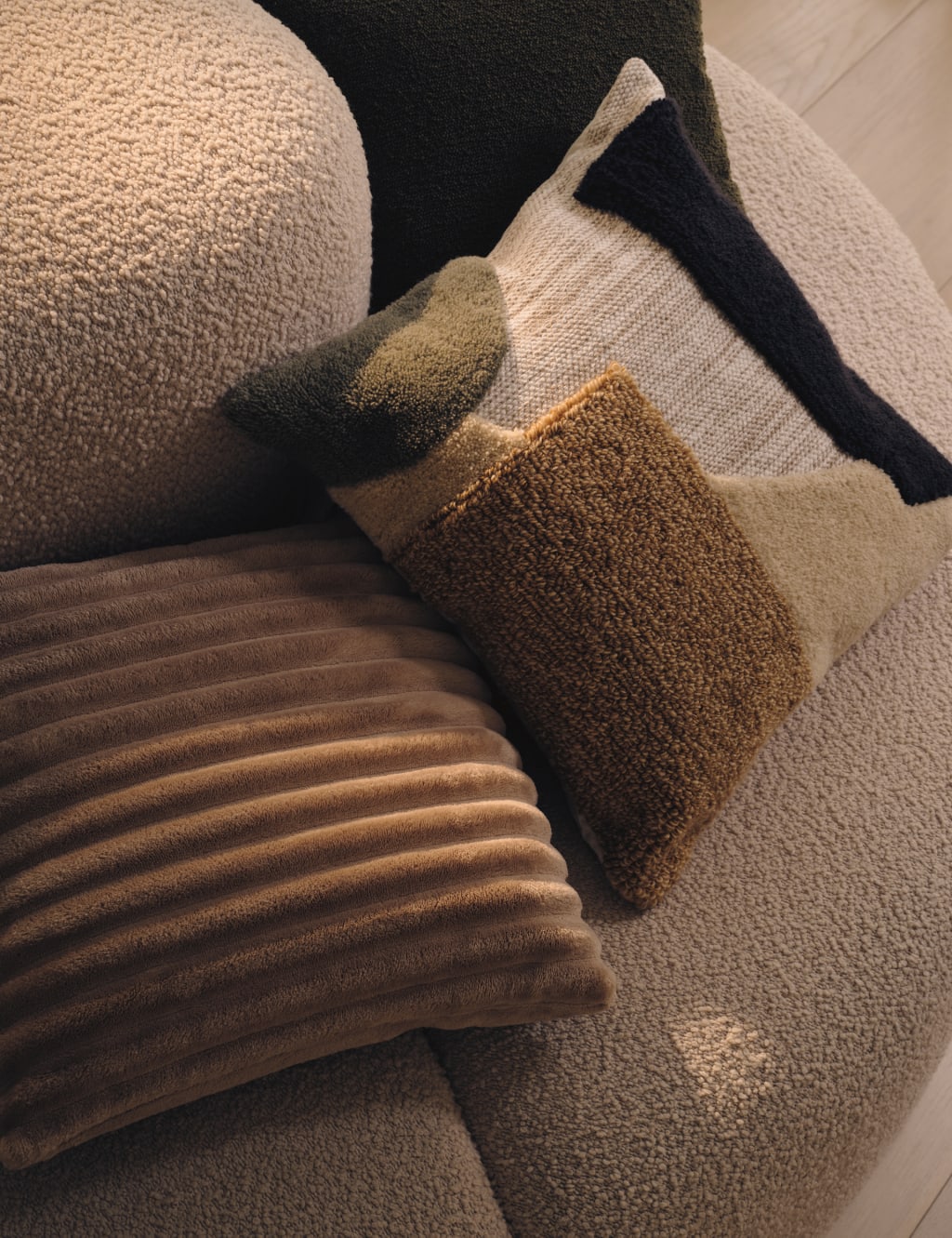Wool Blend Abstract Geometric Cushion 5 of 5