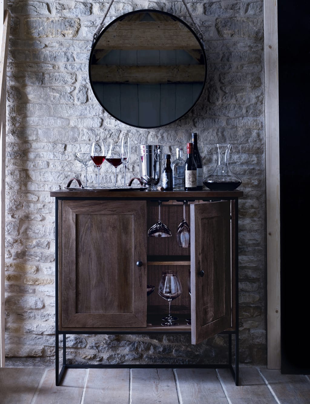 Sanford Parquet Drinks Cabinet 9 of 10