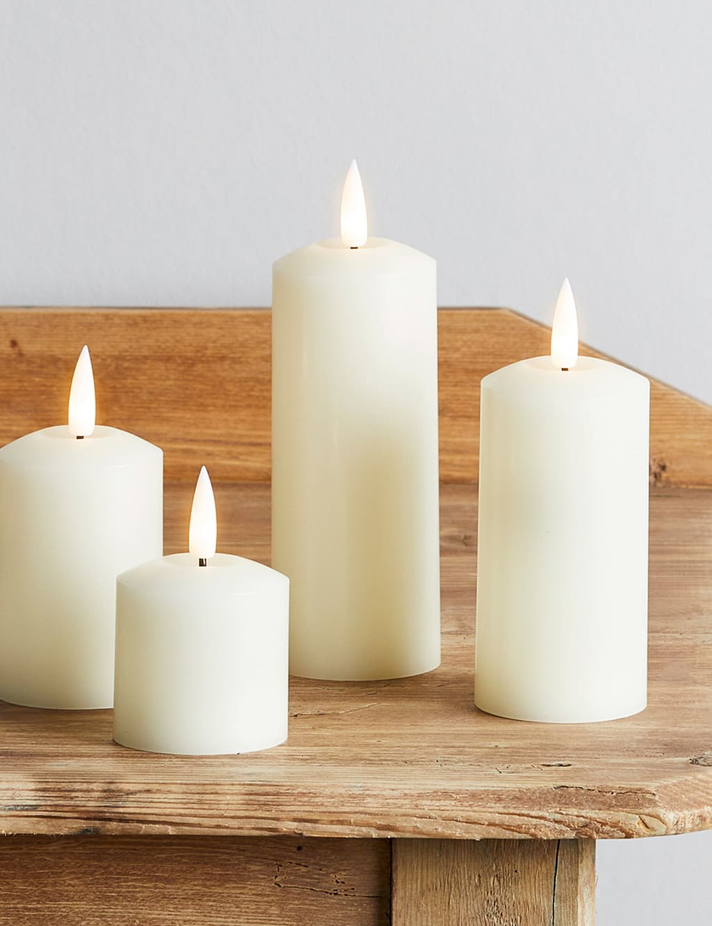 Set of 4 TruGlow® Pillar LED Candles 3 of 3