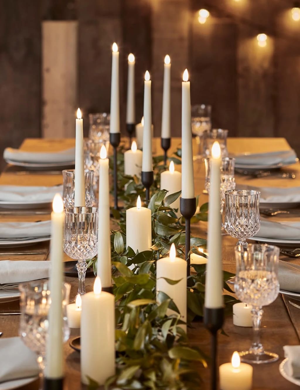 Set of 3 TruGlow® Skinny Pillar LED Candles 4 of 4