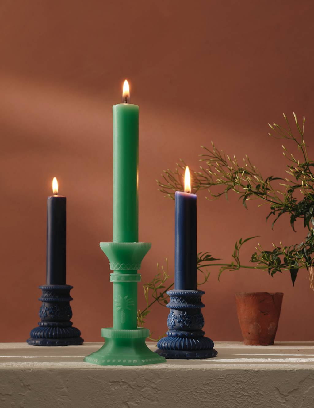 Boho Large Candelabra Dinner Candle 4 of 4