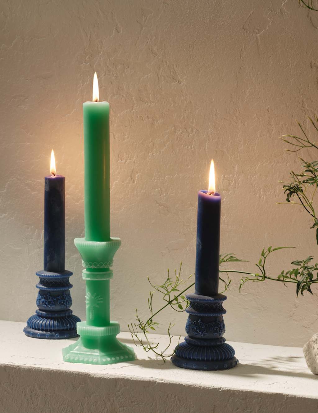 Boho Medium Candelabra Dinner Candle 4 of 4