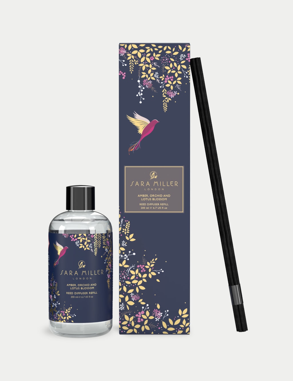 Amber, Orchid & Lotus Blossom 200ml Diffuser Refill 1 of 2
