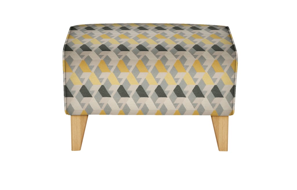 Cabot Footstool Miro Yellow Mix - Self Assembly 1 of 1