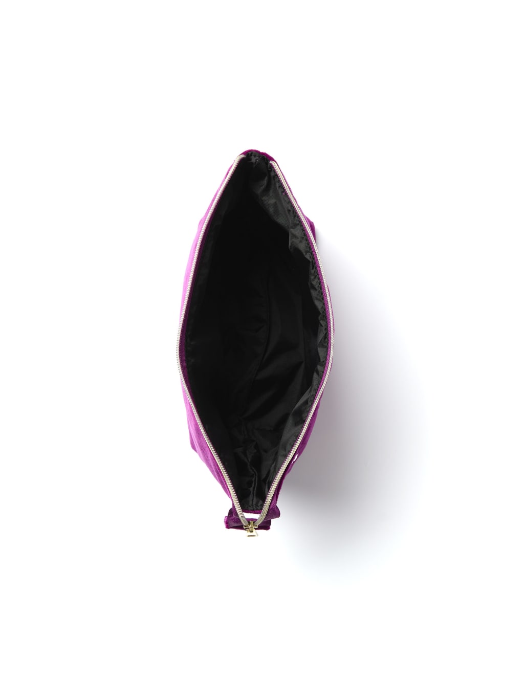 Essential Pouch in Embroidered Daisy Plum Velvet 3 of 7