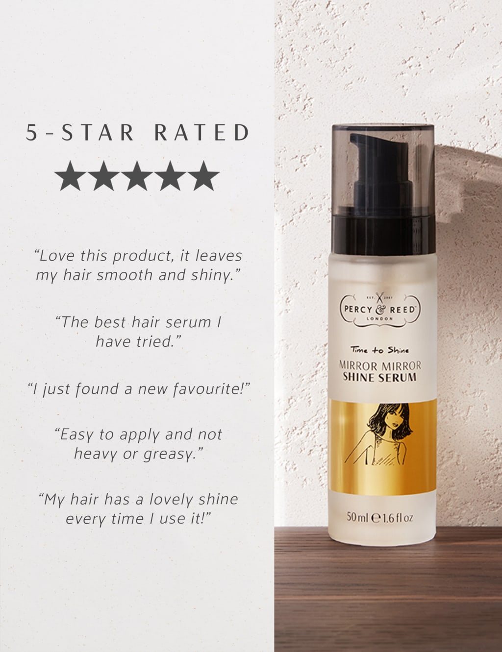 Percy & Reed Time To Shine Mirror Mirror Shine Serum 50ml 5 of 7