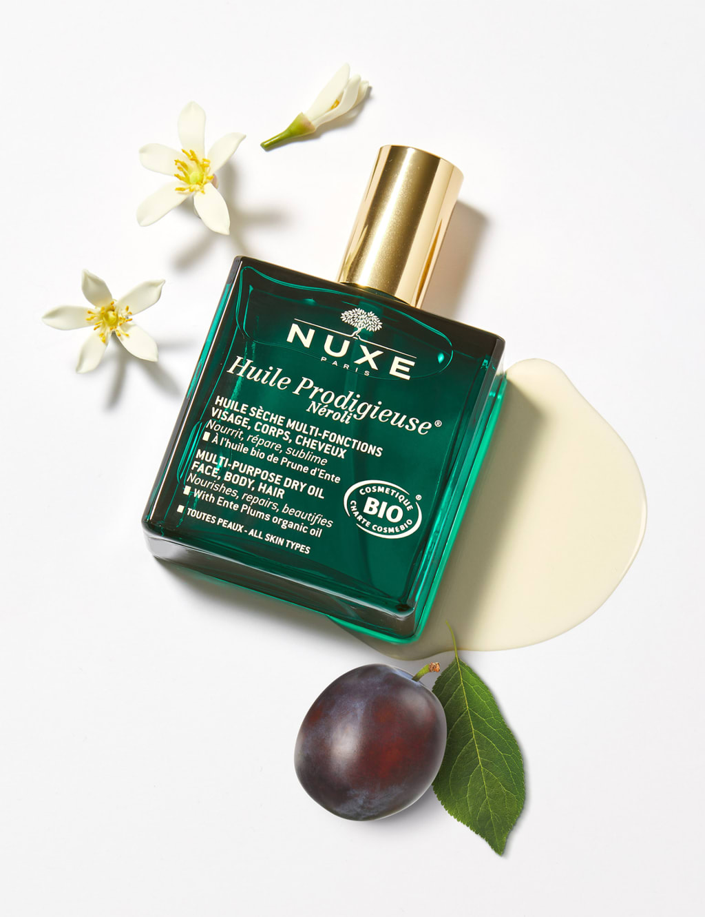 Huile Prodigieuse Neroli Multi-Purpose Dry Oil for Face, Body and Hair Sample 2ml 3 of 5