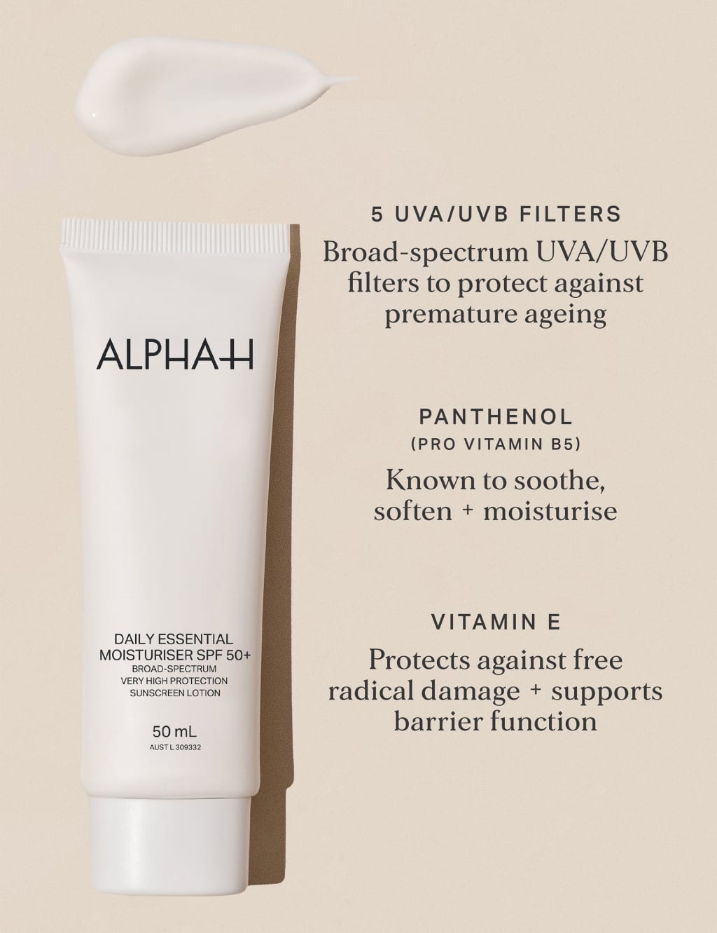 Daily Essential Moisturiser Cream SPF50+ 50ml 2 of 7
