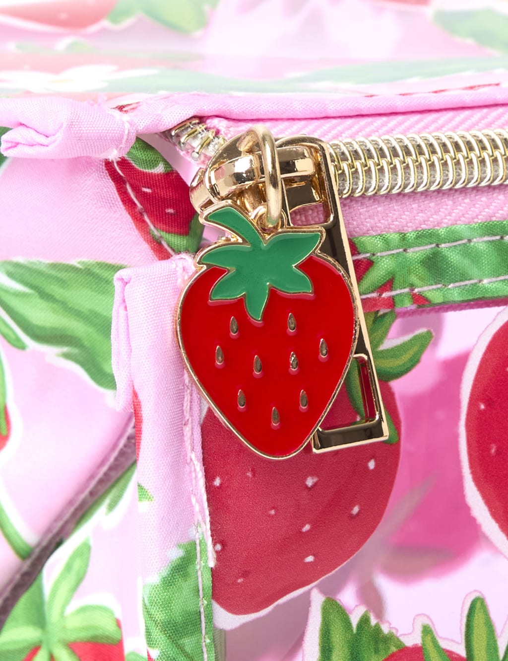 Jelly Flat Box Makeup Bag in Summer Strawberries 5 of 8