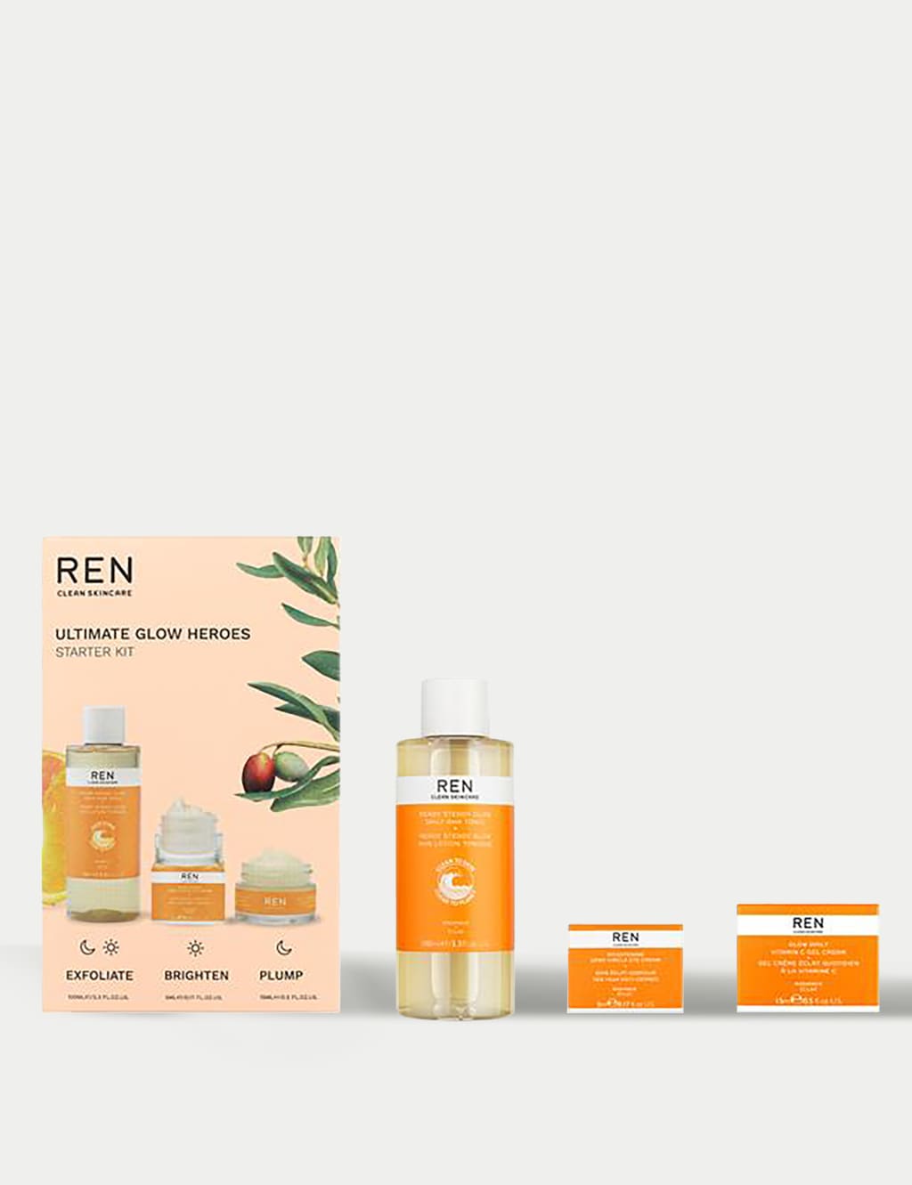 Radiance Ultimate Glow Heroes Starter Kit 2 x 50 ml 1 of 3