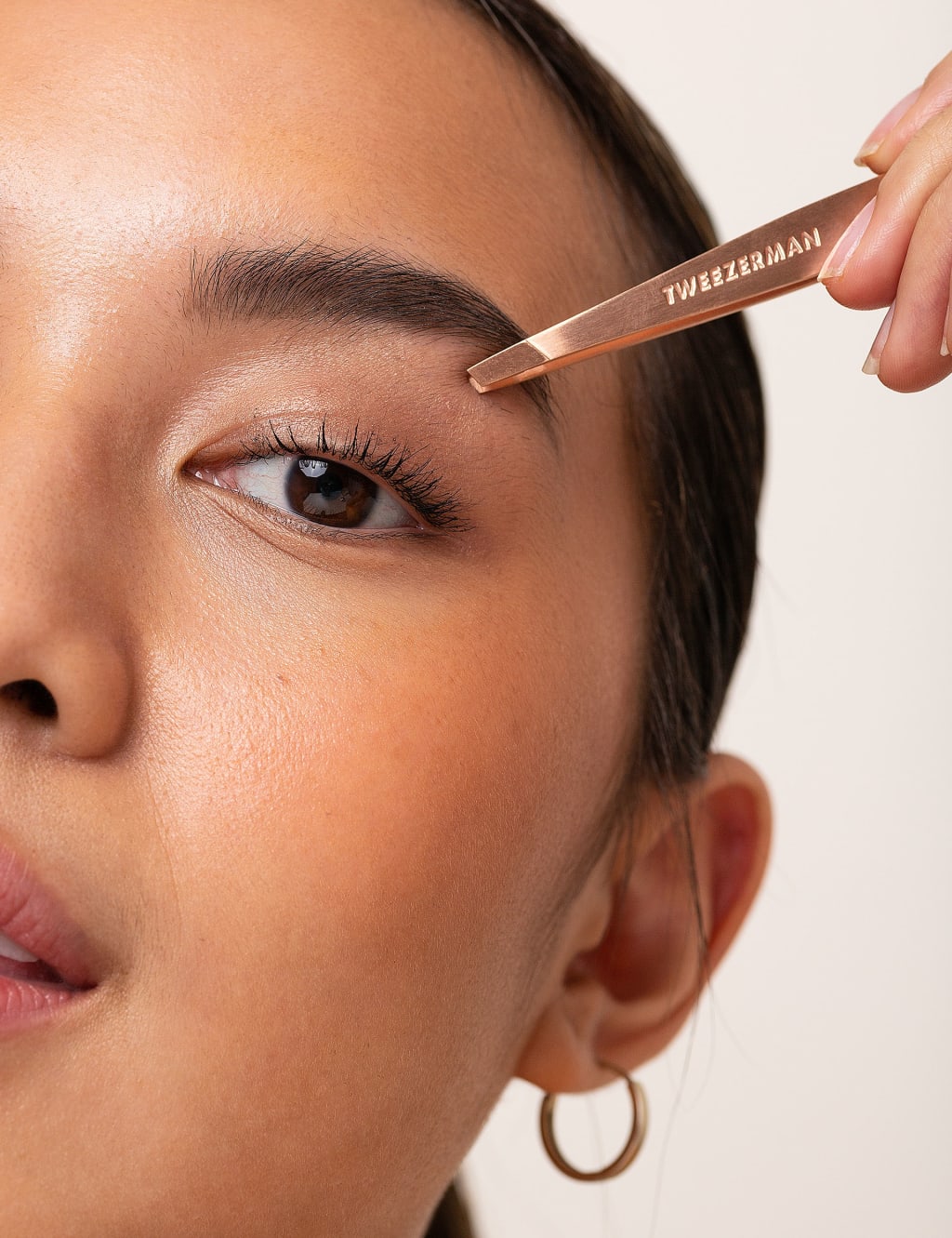 Rose Gold Slant Tweezer 4 of 5