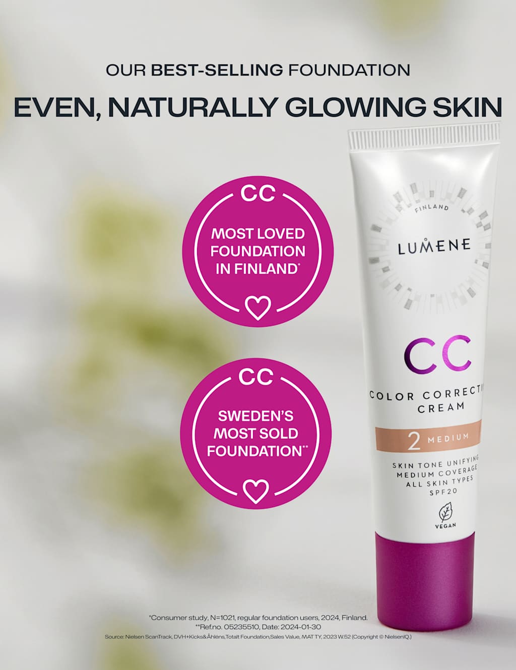 Lumene cc color correcting cream SPF20 30ml 4 of 6