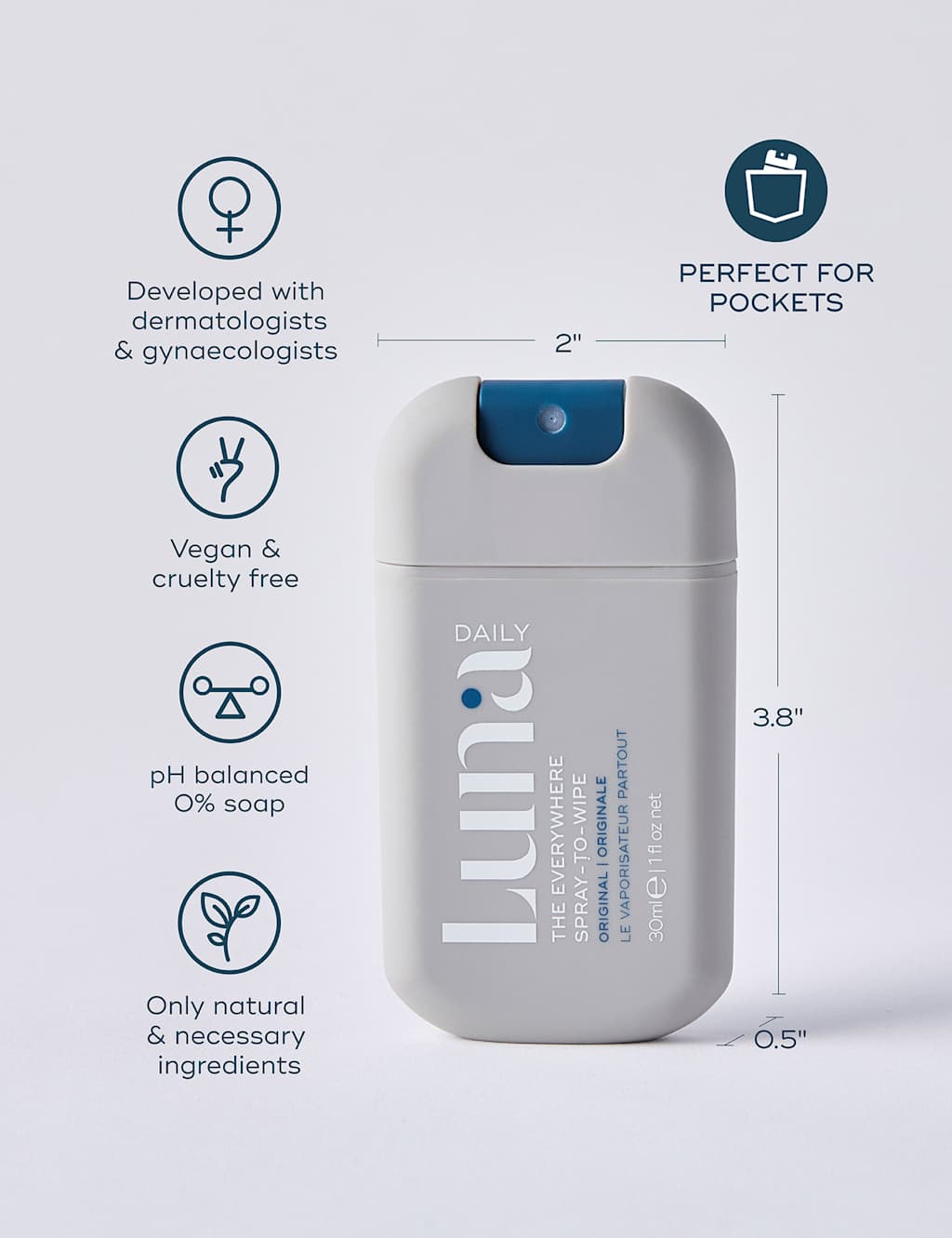 The Everywhere Spray-to-Wipe Original 30ml 4 of 8