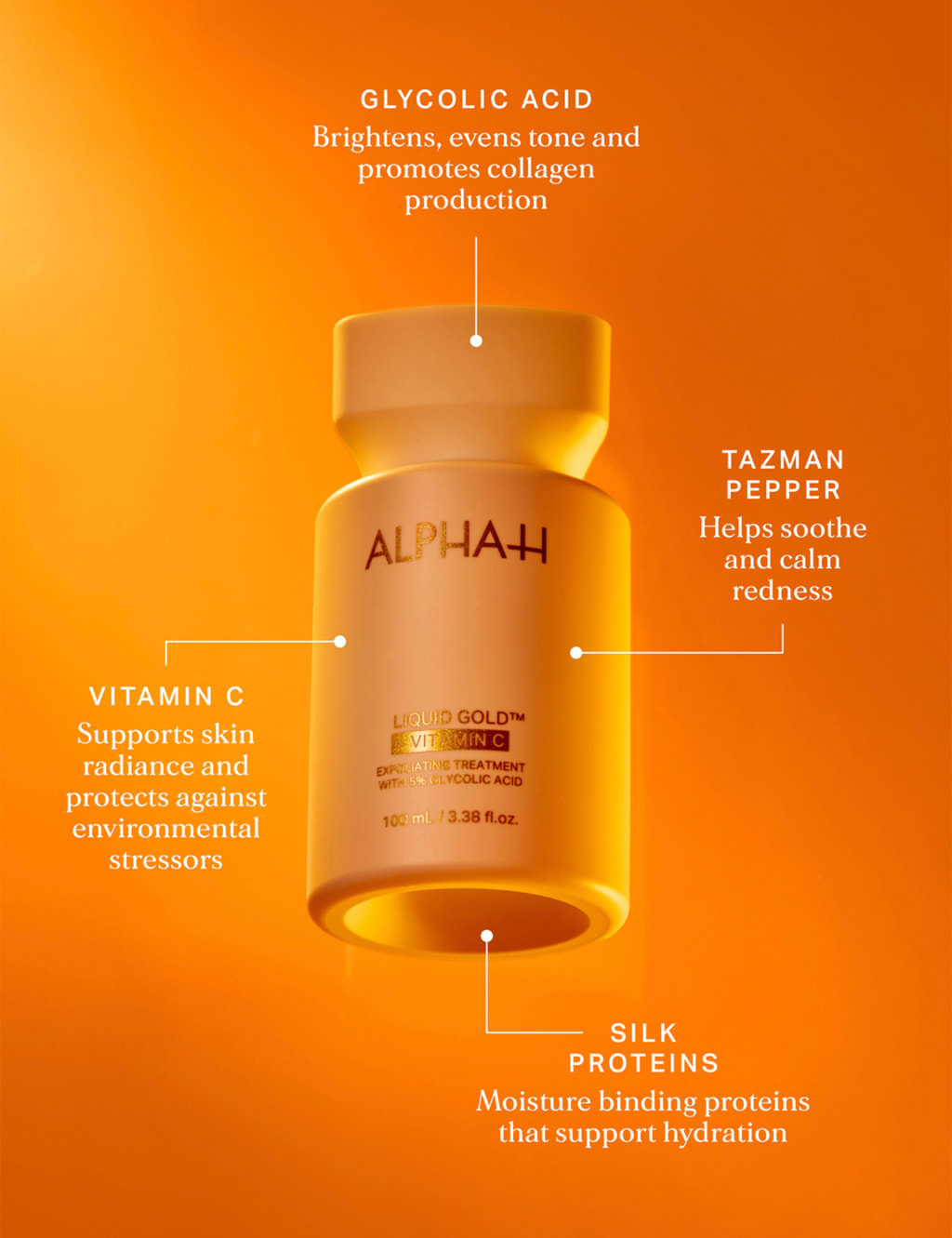 Liquid Gold Exfoliating Treatment with Vitamin C 100ml 3 of 7