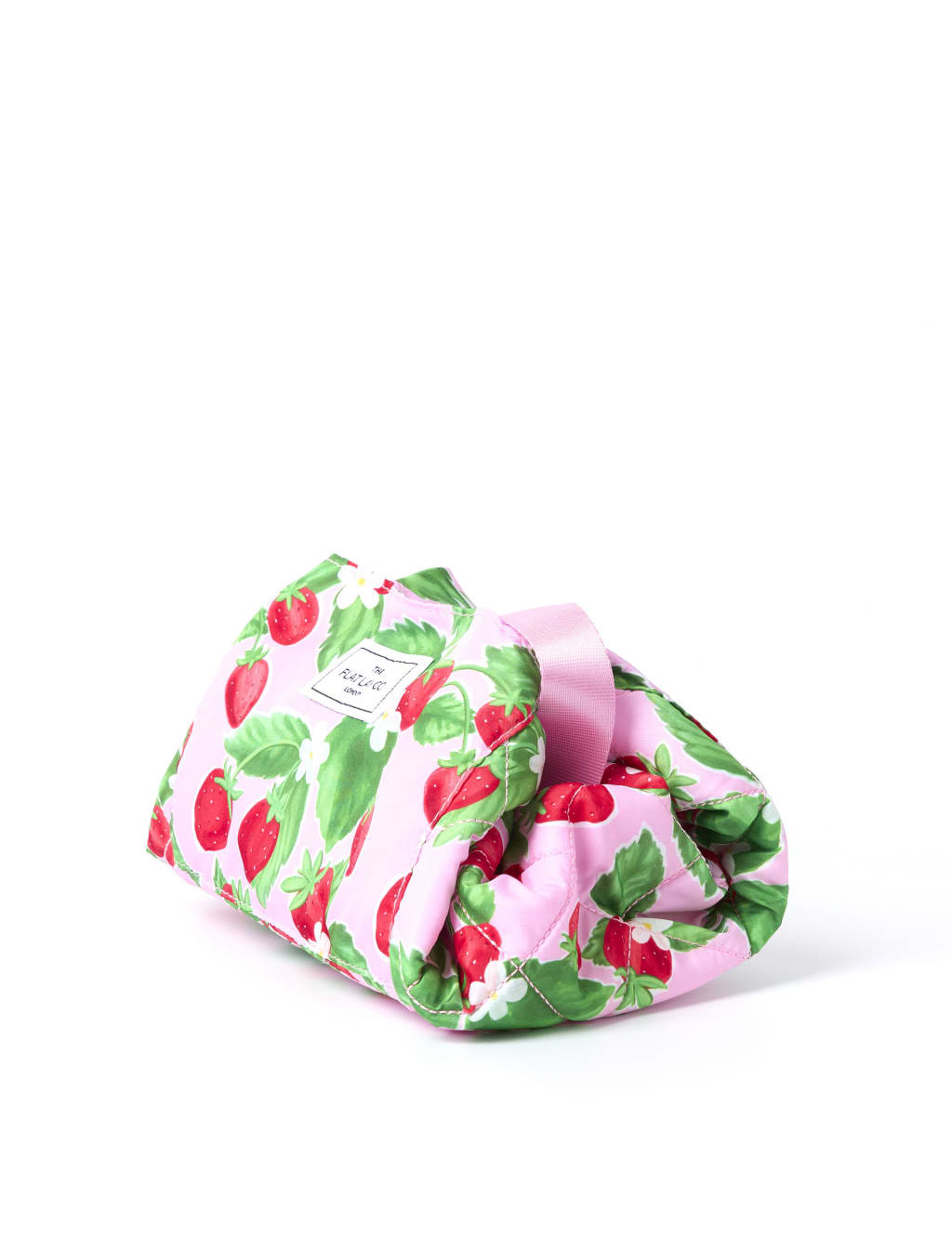 Drawstring Makeup Bag in Summer Strawberries 2 of 8