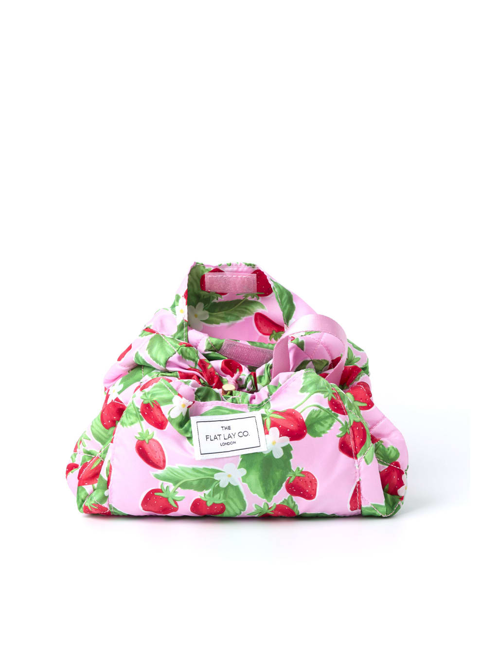 Drawstring Makeup Bag in Summer Strawberries 3 of 8