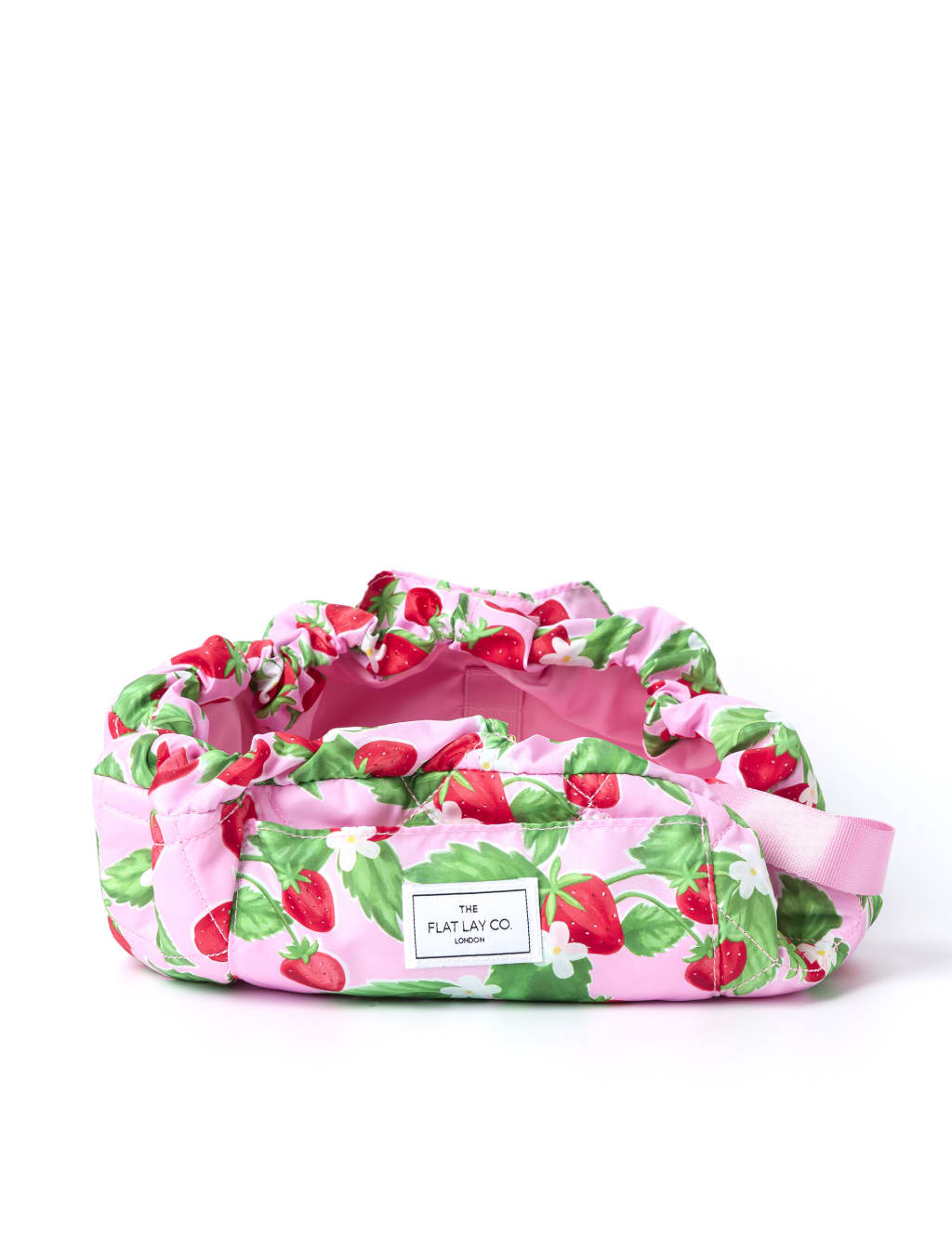 Drawstring Makeup Bag in Summer Strawberries 4 of 8