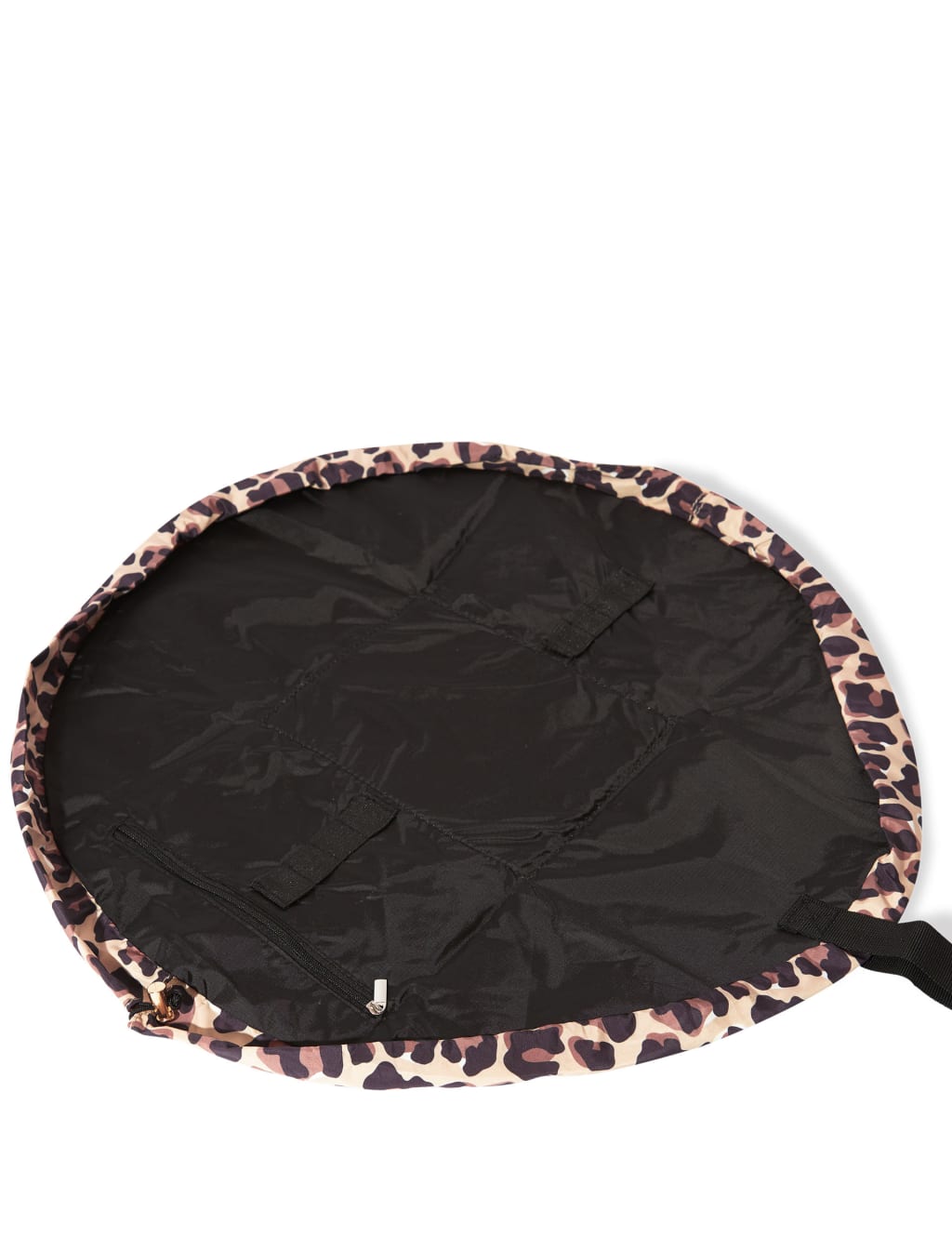 Open Flat Makeup Bag In Leopard Print 5 of 5